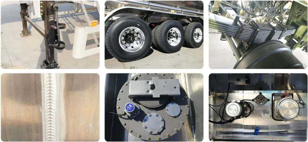 Best Price 3 Axles 45m3/10000gal Carbon Steel Aluminium Alloy Fuel/Cement/Diesel/Petrol/Gasoline/Milk/Bitumen/Water/Liquid Tank Tanker Truck Semi Trailer