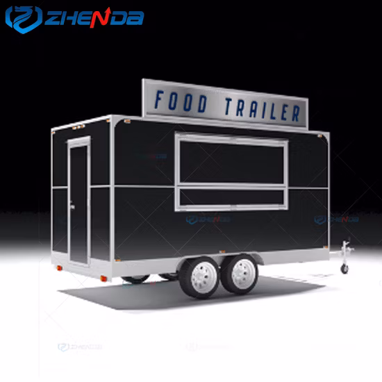 Camions de nourriture mobiles de crème glacée à vendre/chariot de nourriture de cuisine Mobile de conteneur/remorque de restauration rapide européenne